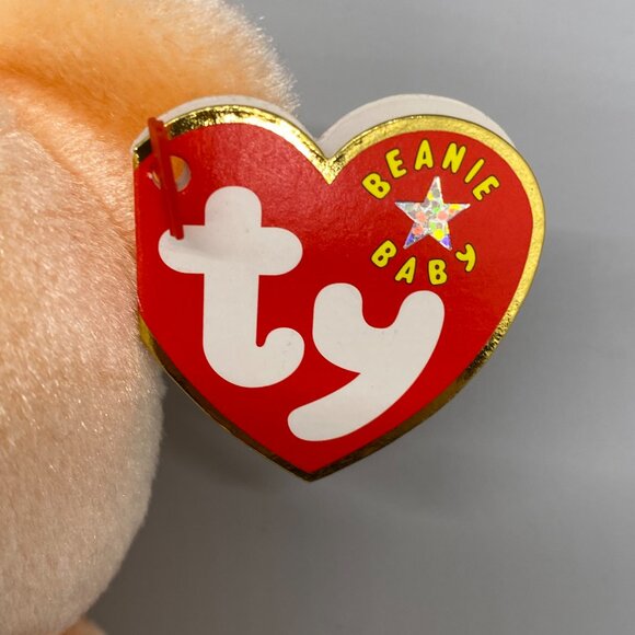 Ty Beanie Babies 2000 Peach Dearest Bear Mother's Day - Picture 7 of 9